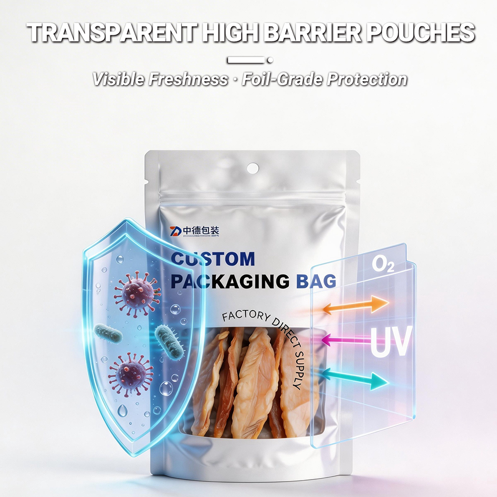 Transparent High Barrier Pouches